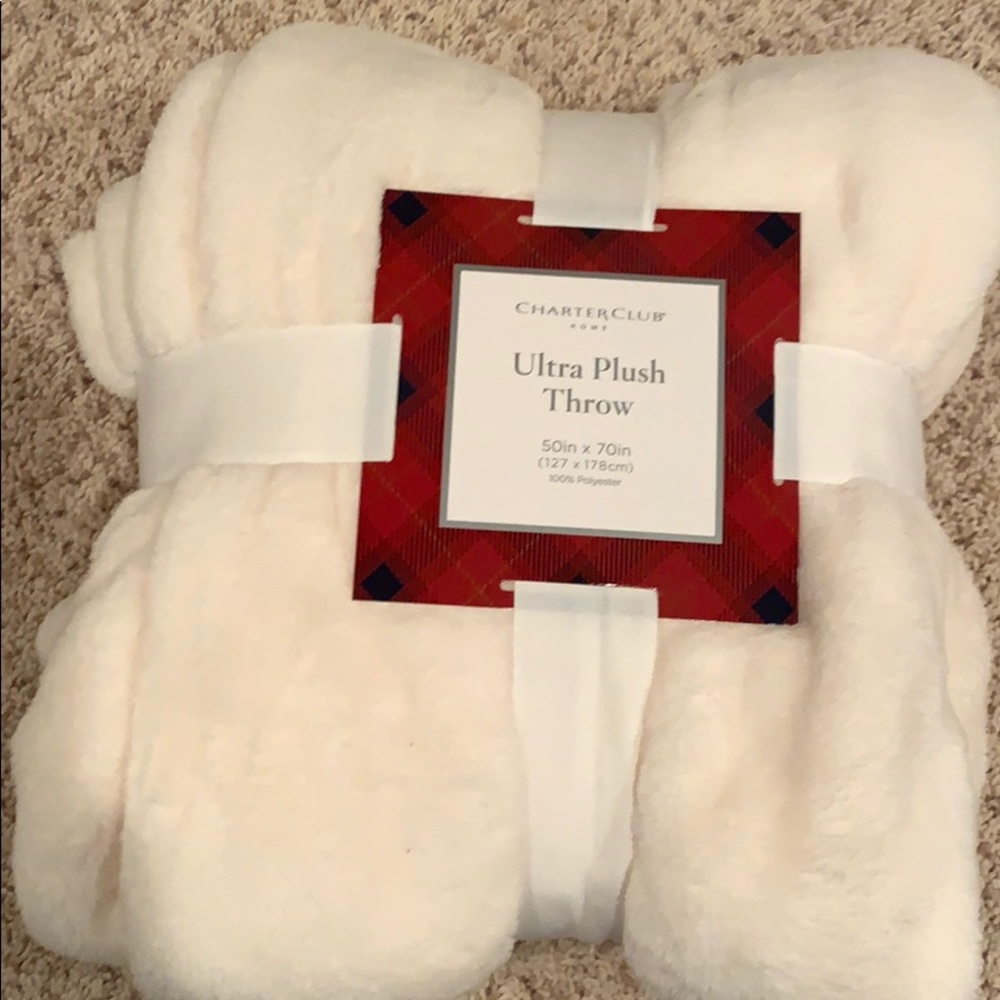Charter Club Ultra Plush Throw Blanket
